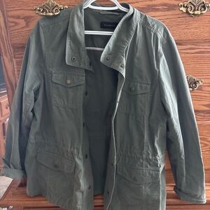 Talbots Olive Military Field Jacket